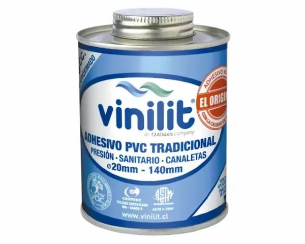 Adhesivo PVC 240 cc tradicional con aplicador Vinilit